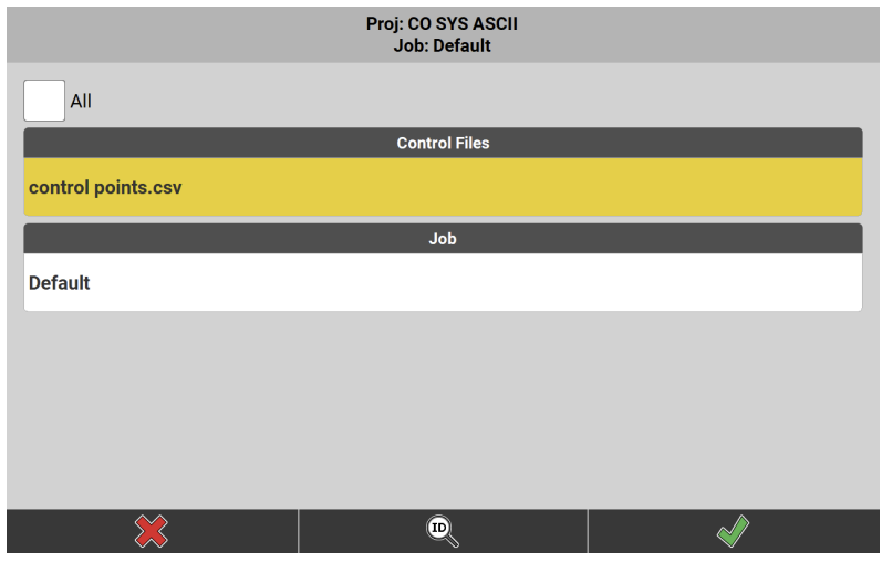 Create Coordinate System from imported Control File